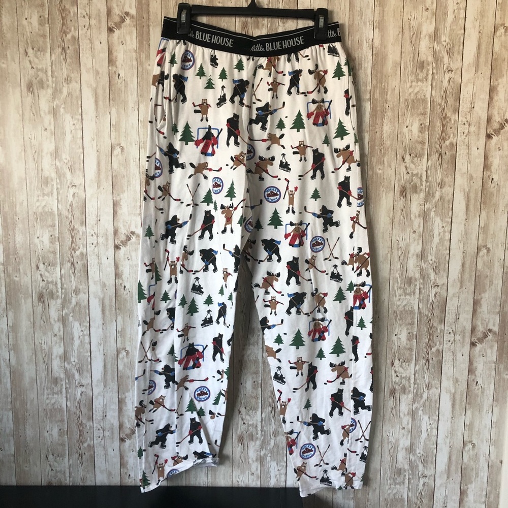 Little Blue House Hockey in the Wild Pajama Pants